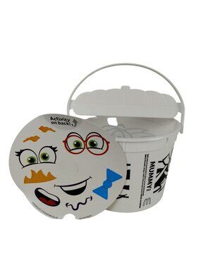 McDonalds Mummy Happy Meal Halloween Treat Boo Bucket With Stickers Plastic 2023